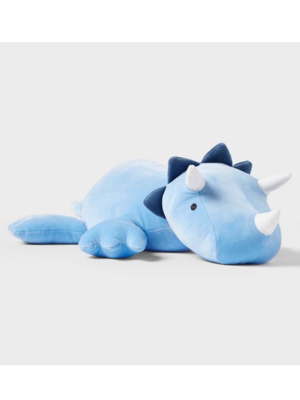 Blue Dinosaur Weighted Plush Throw Pillow - Pillowfort
